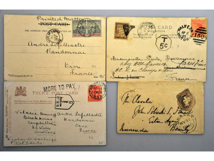meest gefrankeerde prentbriefkaarten met betere ex.