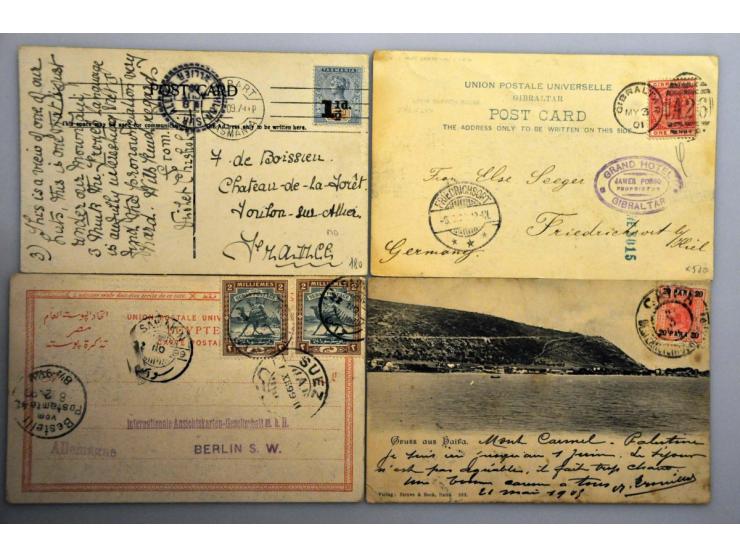 meest gefrankeerde prentbriefkaarten met betere ex.