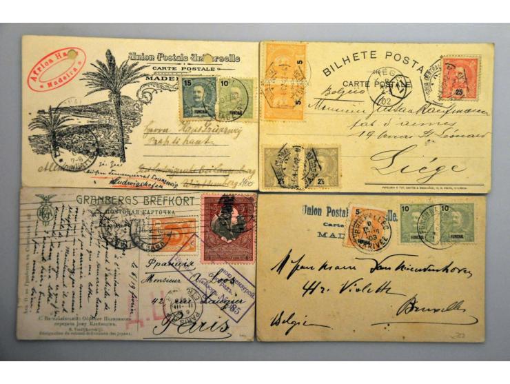 meest gefrankeerde prentbriefkaarten met betere ex.