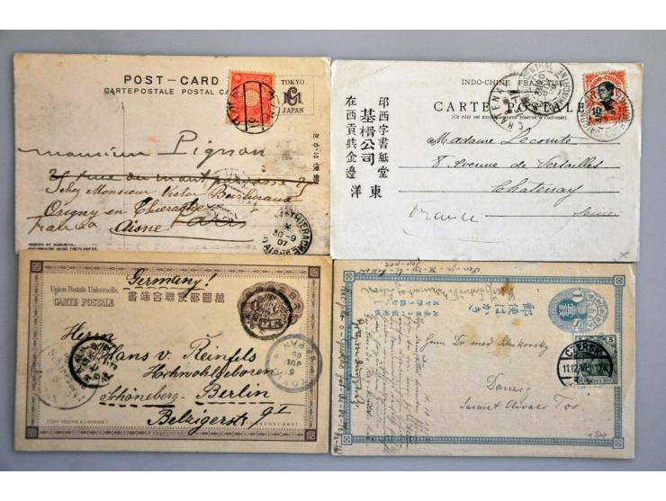 post(waarde)stukken w.b. Japan, Indo China etc.
