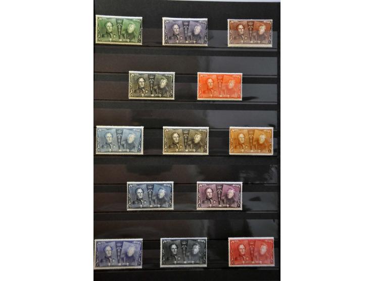 collectie 1849-2005 meest */** met veel betere ex. en series w.b. OBP nr. 37, Albert met Helm, Postzegeldagen Antwerpen, Gekr