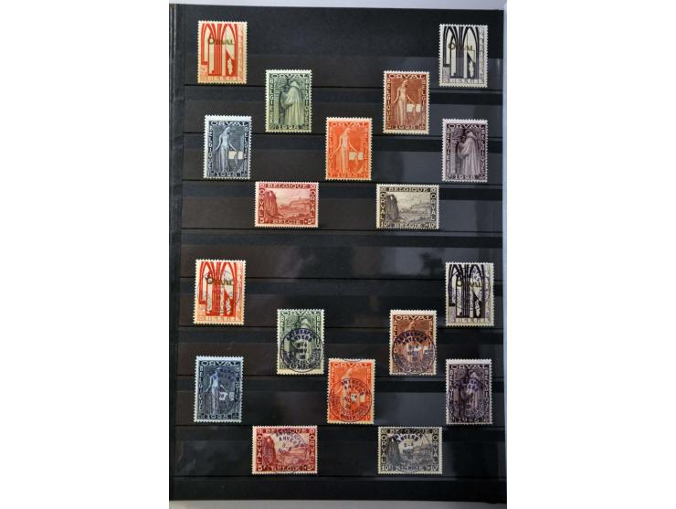 collectie 1849-2005 meest */** met veel betere ex. en series w.b. OBP nr. 37, Albert met Helm, Postzegeldagen Antwerpen, Gekr