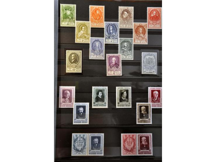 collectie 1849-2005 meest */** met veel betere ex. en series w.b. OBP nr. 37, Albert met Helm, Postzegeldagen Antwerpen, Gekr