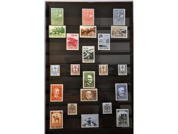 collectie 1849-2005 meest */** met veel betere ex. en series w.b. OBP nr. 37, Albert met Helm, Postzegeldagen Antwerpen, Gekr