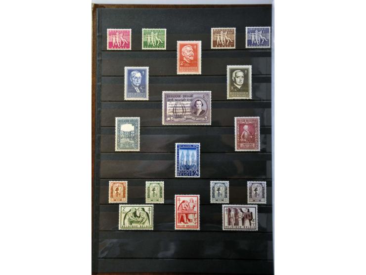 collectie 1849-2005 meest */** met veel betere ex. en series w.b. OBP nr. 37, Albert met Helm, Postzegeldagen Antwerpen, Gekr