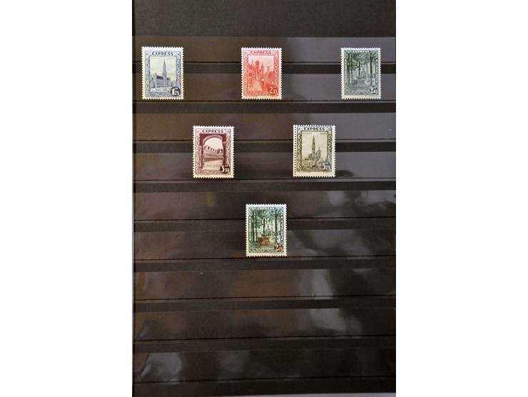 collectie 1849-2005 meest */** met veel betere ex. en series w.b. OBP nr. 37, Albert met Helm, Postzegeldagen Antwerpen, Gekr