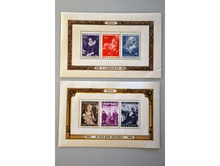 collectie 1849-2005 meest */** met veel betere ex. en series w.b. OBP nr. 37, Albert met Helm, Postzegeldagen Antwerpen, Gekr