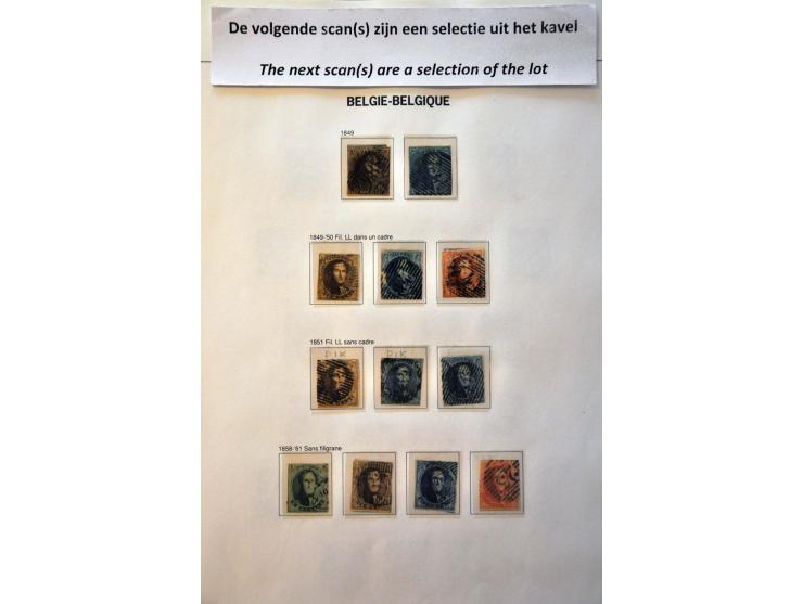 collectie 1849-2015 na 1900 meest */** met veel beter materiaal w.b. Albert met Helm, Mercier (met certificaat Diena), Grote 