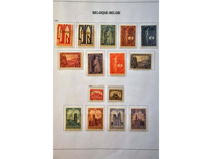 collectie 1849-2015 na 1900 meest */** met veel beter materiaal w.b. Albert met Helm, Mercier (met certificaat Diena), Grote 