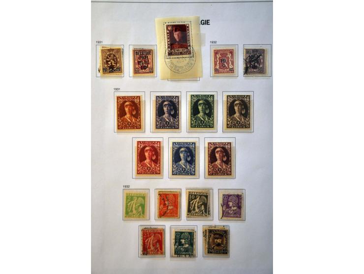 collectie 1849-2015 na 1900 meest */** met veel beter materiaal w.b. Albert met Helm, Mercier (met certificaat Diena), Grote 