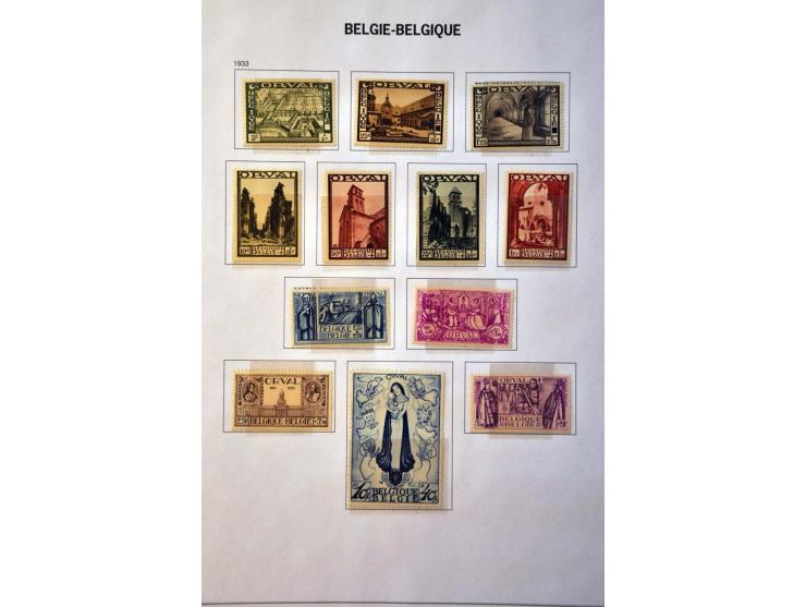collectie 1849-2015 na 1900 meest */** met veel beter materiaal w.b. Albert met Helm, Mercier (met certificaat Diena), Grote 