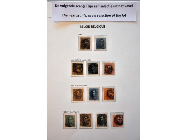 collectie 1849-2004 meest */** met veel beter materiaal w.b. Albert met Helm, Mercier, UPU 1952, voorafstempelingen, spoorweg