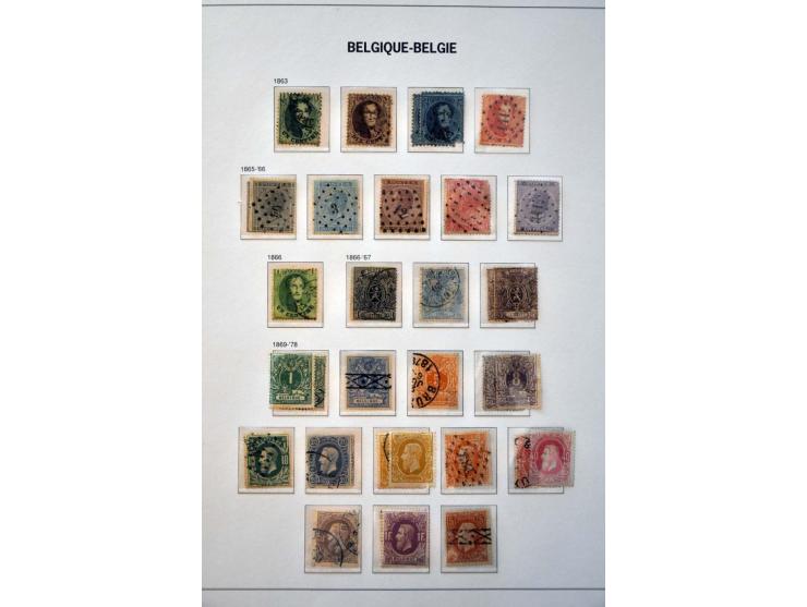 collectie 1849-2004 meest */** met veel beter materiaal w.b. Albert met Helm, Mercier, UPU 1952, voorafstempelingen, spoorweg
