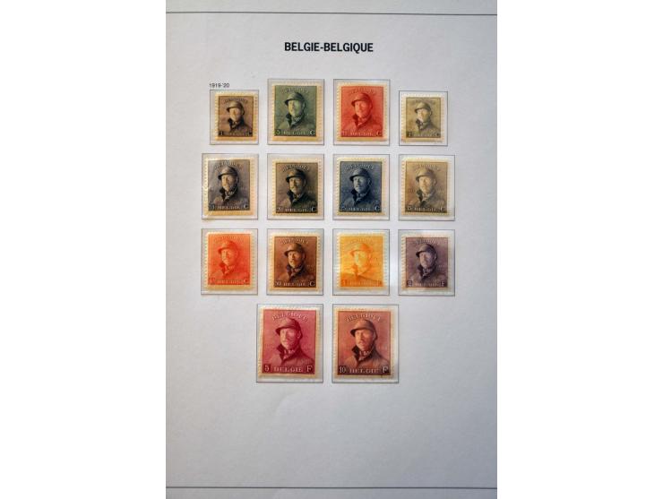 collectie 1849-2004 meest */** met veel beter materiaal w.b. Albert met Helm, Mercier, UPU 1952, voorafstempelingen, spoorweg