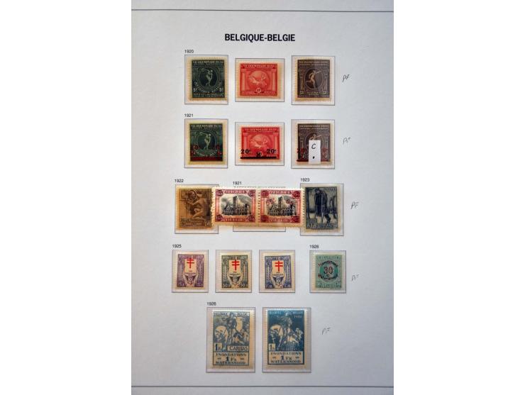 collectie 1849-2004 meest */** met veel beter materiaal w.b. Albert met Helm, Mercier, UPU 1952, voorafstempelingen, spoorweg