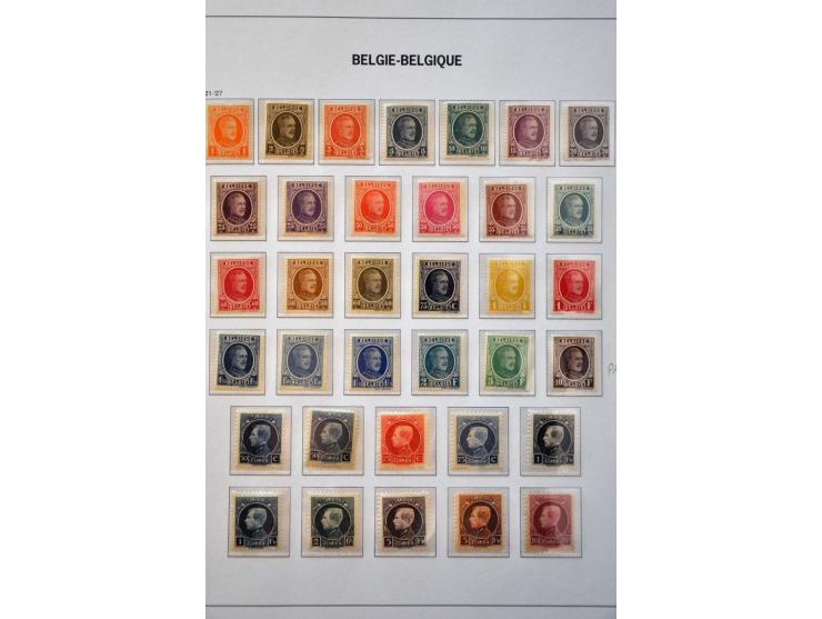 collectie 1849-2004 meest */** met veel beter materiaal w.b. Albert met Helm, Mercier, UPU 1952, voorafstempelingen, spoorweg