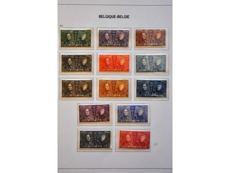 collectie 1849-2004 meest */** met veel beter materiaal w.b. Albert met Helm, Mercier, UPU 1952, voorafstempelingen, spoorweg