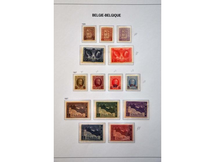 collectie 1849-2004 meest */** met veel beter materiaal w.b. Albert met Helm, Mercier, UPU 1952, voorafstempelingen, spoorweg