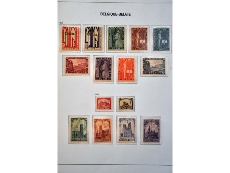 collectie 1849-2004 meest */** met veel beter materiaal w.b. Albert met Helm, Mercier, UPU 1952, voorafstempelingen, spoorweg