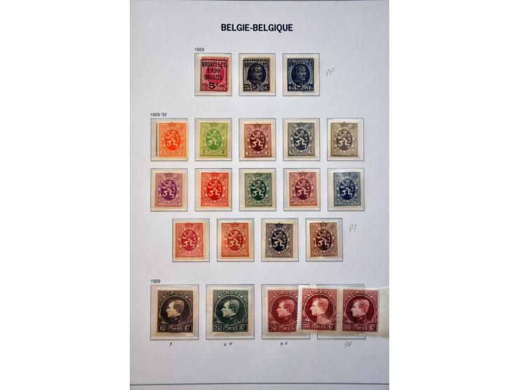 collectie 1849-2004 meest */** met veel beter materiaal w.b. Albert met Helm, Mercier, UPU 1952, voorafstempelingen, spoorweg