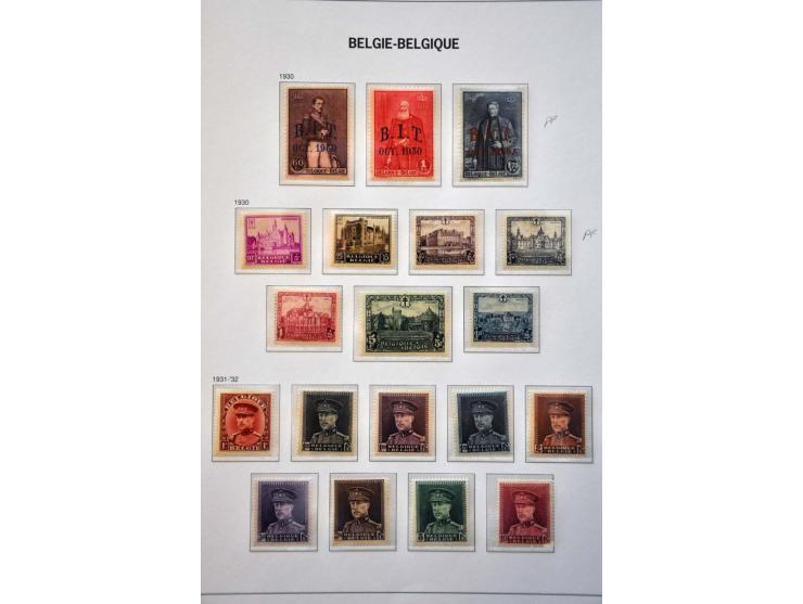 collectie 1849-2004 meest */** met veel beter materiaal w.b. Albert met Helm, Mercier, UPU 1952, voorafstempelingen, spoorweg