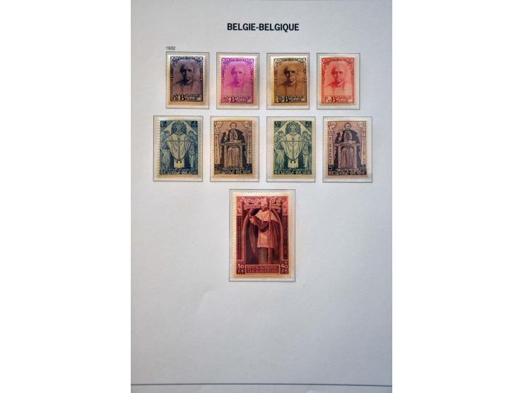 collectie 1849-2004 meest */** met veel beter materiaal w.b. Albert met Helm, Mercier, UPU 1952, voorafstempelingen, spoorweg