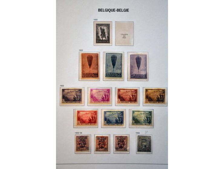 collectie 1849-2004 meest */** met veel beter materiaal w.b. Albert met Helm, Mercier, UPU 1952, voorafstempelingen, spoorweg