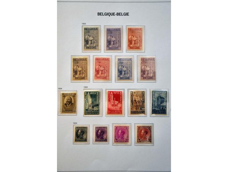 collectie 1849-2004 meest */** met veel beter materiaal w.b. Albert met Helm, Mercier, UPU 1952, voorafstempelingen, spoorweg
