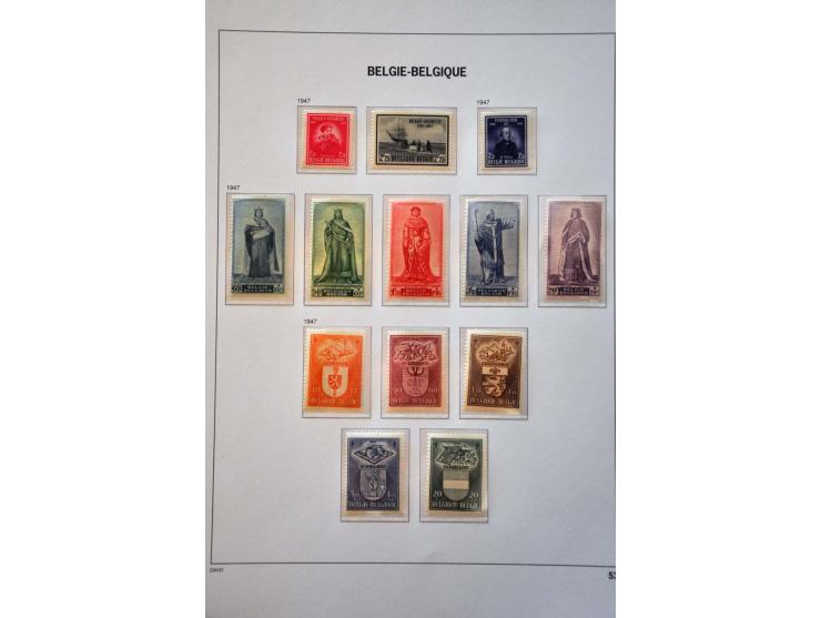 collectie 1849-2004 meest */** met veel beter materiaal w.b. Albert met Helm, Mercier, UPU 1952, voorafstempelingen, spoorweg