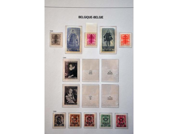 collectie 1849-2004 meest */** met veel beter materiaal w.b. Albert met Helm, Mercier, UPU 1952, voorafstempelingen, spoorweg