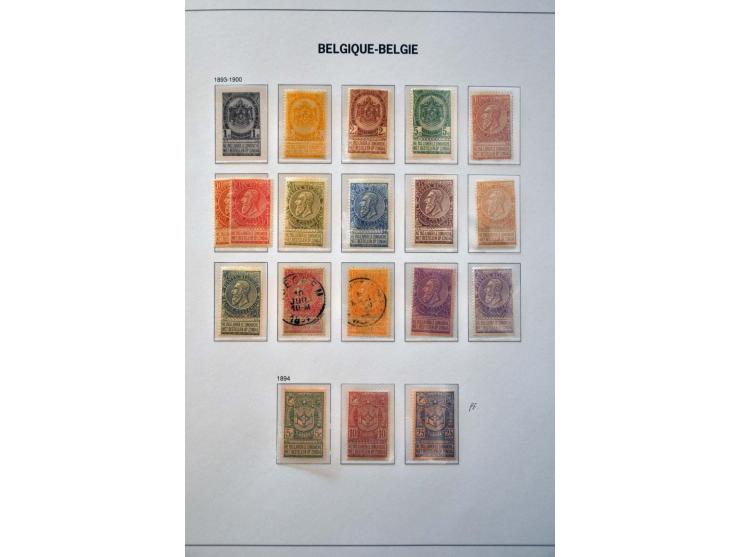 collectie 1849-2004 meest */** met veel beter materiaal w.b. Albert met Helm, Mercier, UPU 1952, voorafstempelingen, spoorweg