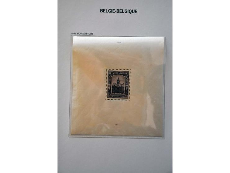 collectie 1849-2004 meest */** met veel beter materiaal w.b. Albert met Helm, Mercier, UPU 1952, voorafstempelingen, spoorweg