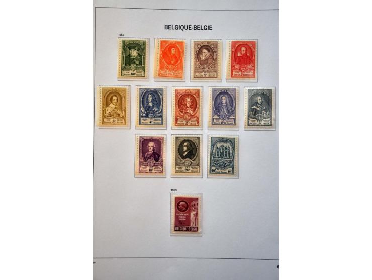collectie 1849-2004 meest */** met veel beter materiaal w.b. Albert met Helm, Mercier, UPU 1952, voorafstempelingen, spoorweg