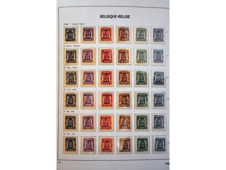 collectie 1849-2004 meest */** met veel beter materiaal w.b. Albert met Helm, Mercier, UPU 1952, voorafstempelingen, spoorweg