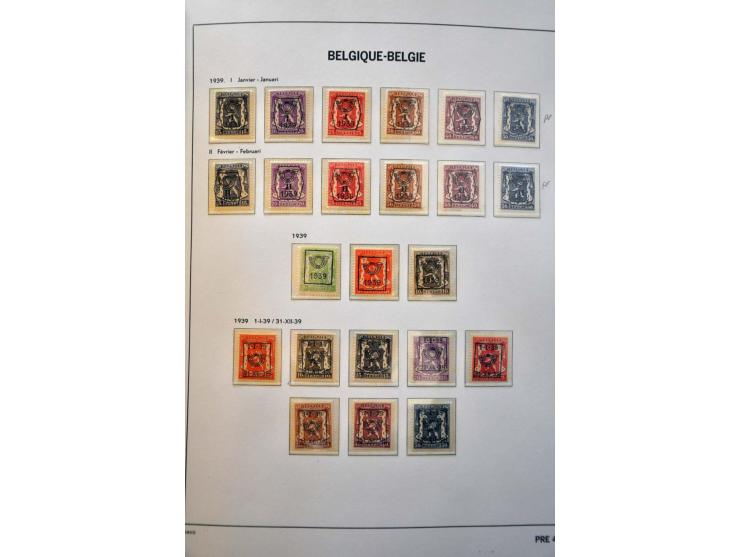 collectie 1849-2004 meest */** met veel beter materiaal w.b. Albert met Helm, Mercier, UPU 1952, voorafstempelingen, spoorweg