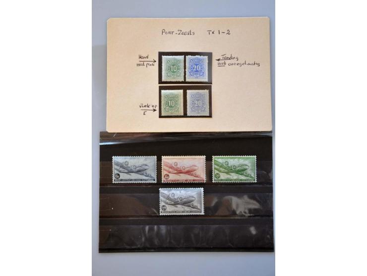 collectie 1849-2004 meest */** met veel beter materiaal w.b. Albert met Helm, Mercier, UPU 1952, voorafstempelingen, spoorweg