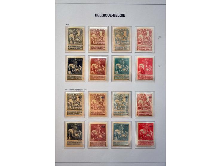 collectie 1849-2004 meest */** met veel beter materiaal w.b. Albert met Helm, Mercier, UPU 1952, voorafstempelingen, spoorweg