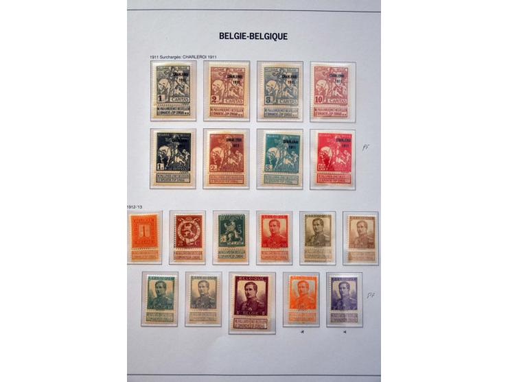 collectie 1849-2004 meest */** met veel beter materiaal w.b. Albert met Helm, Mercier, UPU 1952, voorafstempelingen, spoorweg