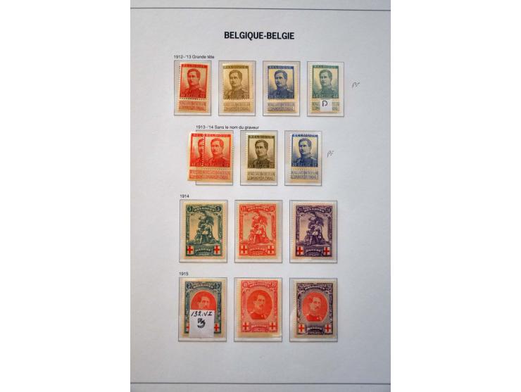 collectie 1849-2004 meest */** met veel beter materiaal w.b. Albert met Helm, Mercier, UPU 1952, voorafstempelingen, spoorweg