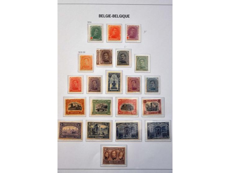 collectie 1849-2004 meest */** met veel beter materiaal w.b. Albert met Helm, Mercier, UPU 1952, voorafstempelingen, spoorweg