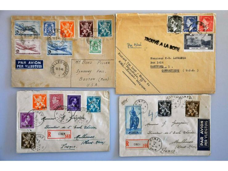 post(waarde)stukken, ca. 650 ex. w.b. klassiek, aangetekend, censuur, expresse, betere frankeringen, maximumkaarten etc. in d