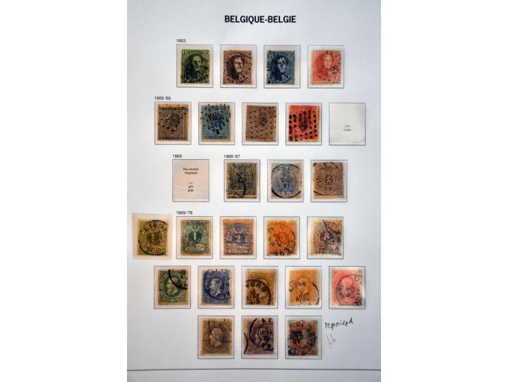 collectie 1849-1961 met betere ex. w.b. nr. 37 (gerepareerd) in 2 luxe Davo albums