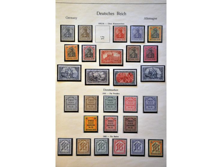 collectie 1872-1945 */** deels gespecialiseerd met betere ex. en series in blanco Importa album