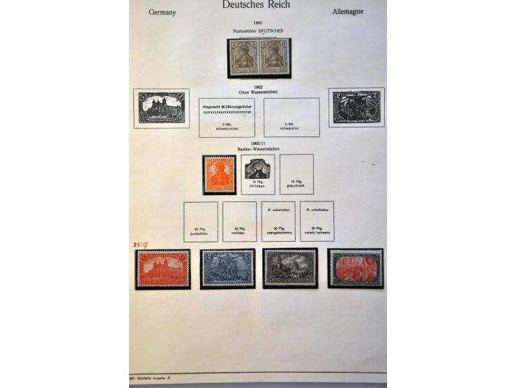 collectie 1872-1945 */** deels gespecialiseerd met betere ex. en series in blanco Importa album