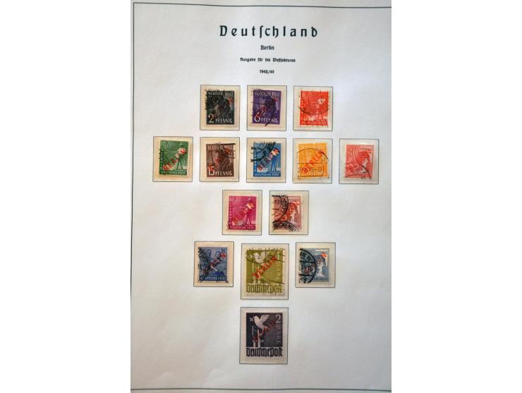 collectie deels zowel gestempeld als */** verzameld w.b. Berlijn met betere series, Bund tot 2012 w.b. veel nominaal en klein