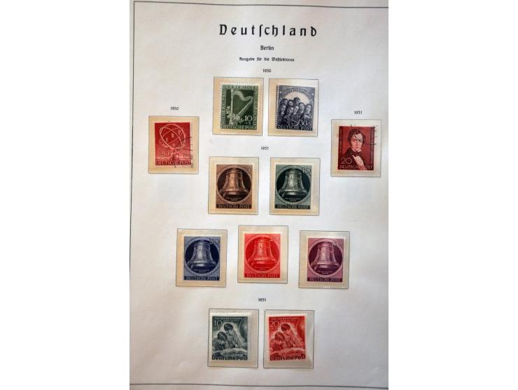 collectie deels zowel gestempeld als */** verzameld w.b. Berlijn met betere series, Bund tot 2012 w.b. veel nominaal en klein