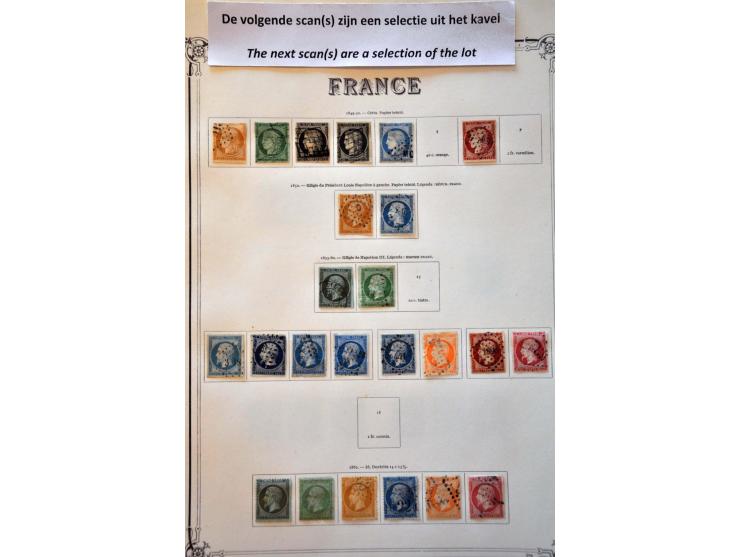 collectie 1849-1965 met veel beter materiaal in deels gemengde kwaliteit in 2 Yvert albums