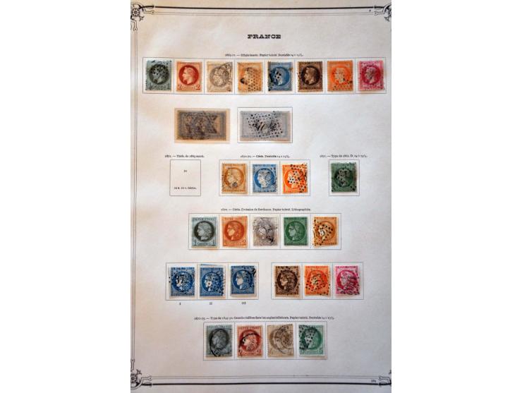 collectie 1849-1965 met veel beter materiaal in deels gemengde kwaliteit in 2 Yvert albums