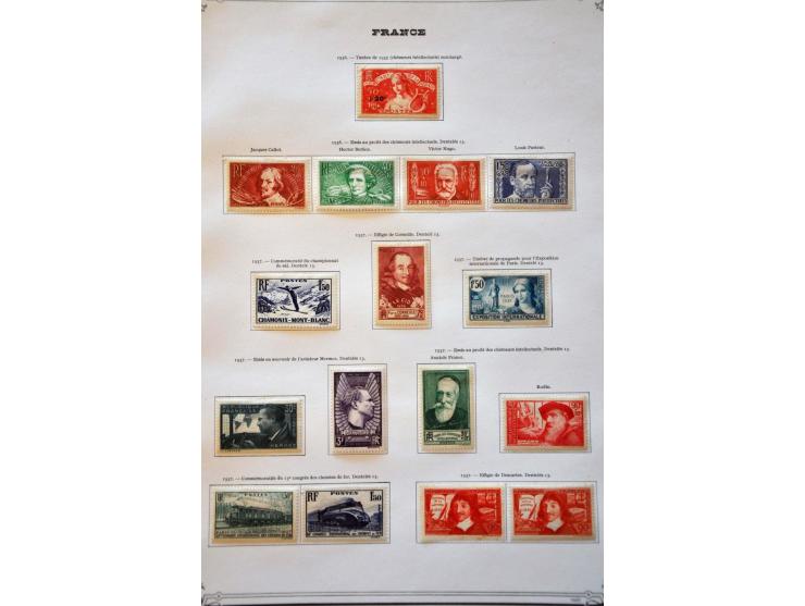 collectie 1849-1965 met veel beter materiaal in deels gemengde kwaliteit in 2 Yvert albums