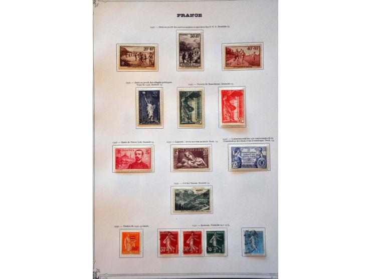 collectie 1849-1965 met veel beter materiaal in deels gemengde kwaliteit in 2 Yvert albums